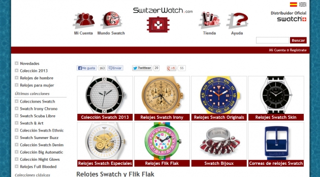 Switzerwatch.com home page
