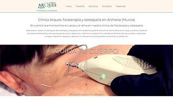 Clinica Arqués web design