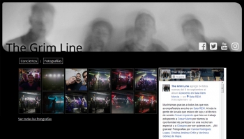 The Grim Line band web design