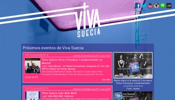 Redesign of the website of Viva Suecia band