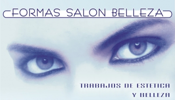 Formas Salón Belleza announcement design