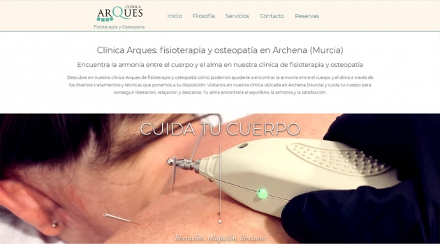Página de inicio de www.clinicaarques.es