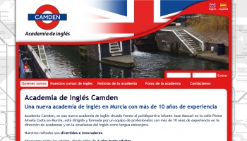 Diseño web para Academia de Inglés Camden