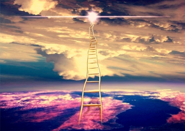 Photomontage Stairway to heaven